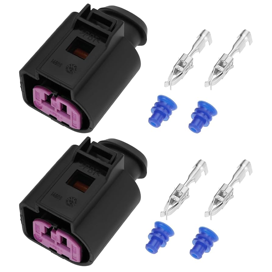 Amazon.com: ECSiNG 2 Set 2-Pin Sealed Female Repair Plug